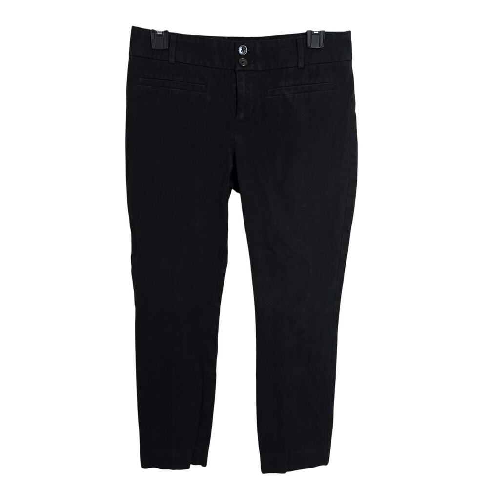Anthropologie The Essential Slim Black Pants Size 4 Women's